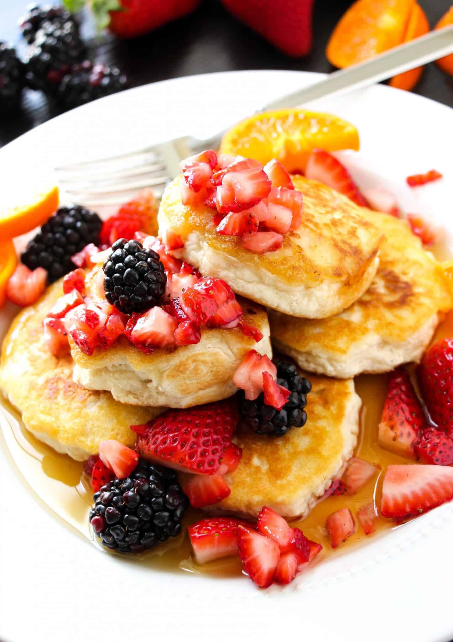Best-Ever Extra Fluffy Vegan Pancakes - Layers of Happiness