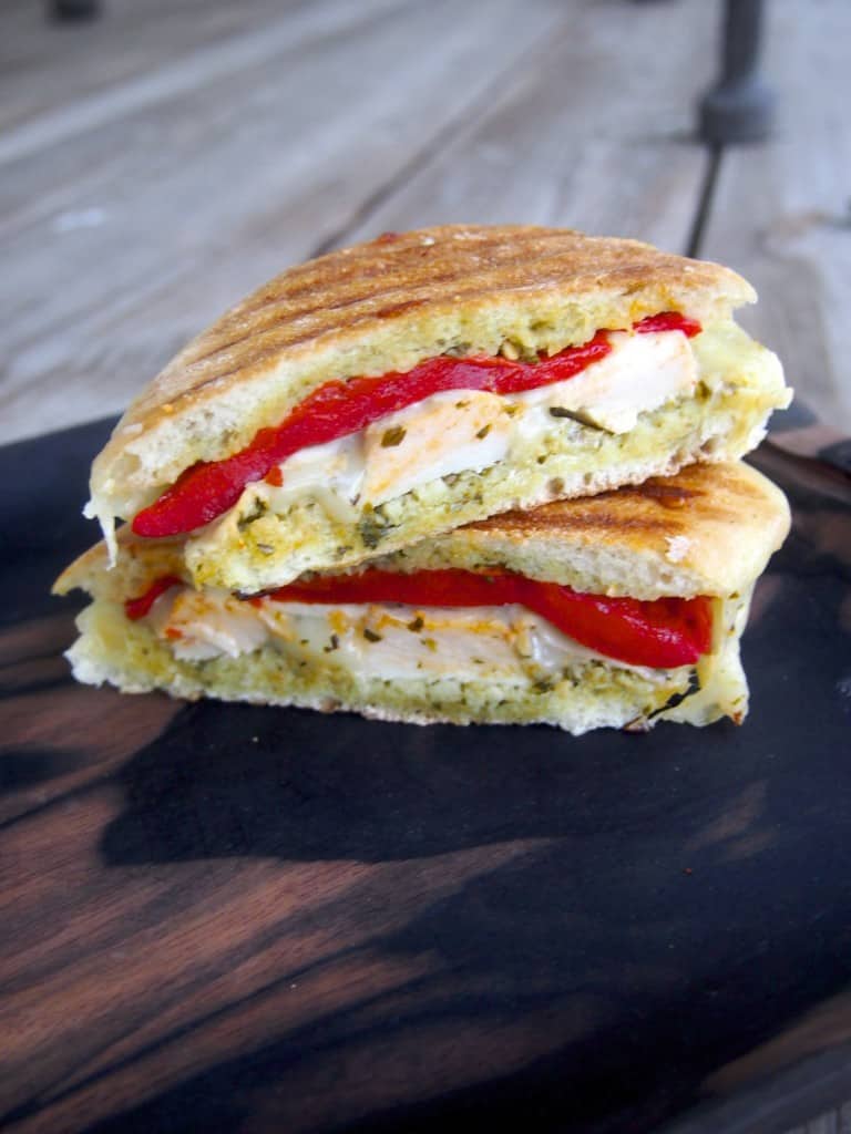 Pesto Chicken Panini Layers of Happiness