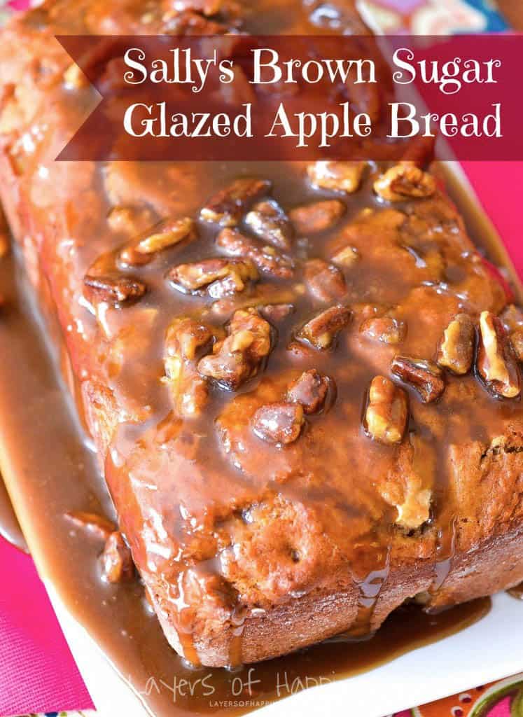 Apple Pecan Brown Sugar Glaze Bread