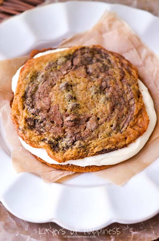 Chewy Chocolate Chip Cookie Sandwich-2
