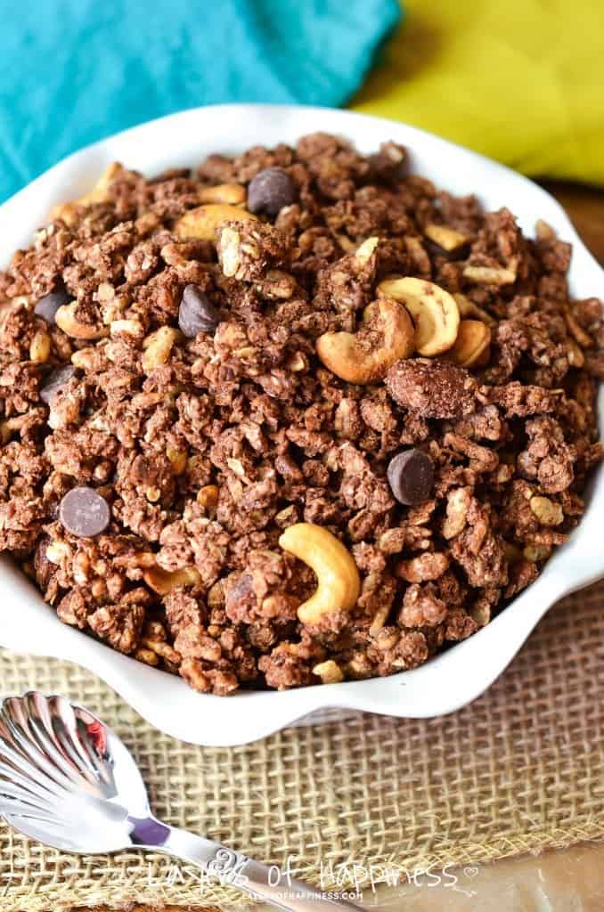 Sweet and Salty Nutella Granola_