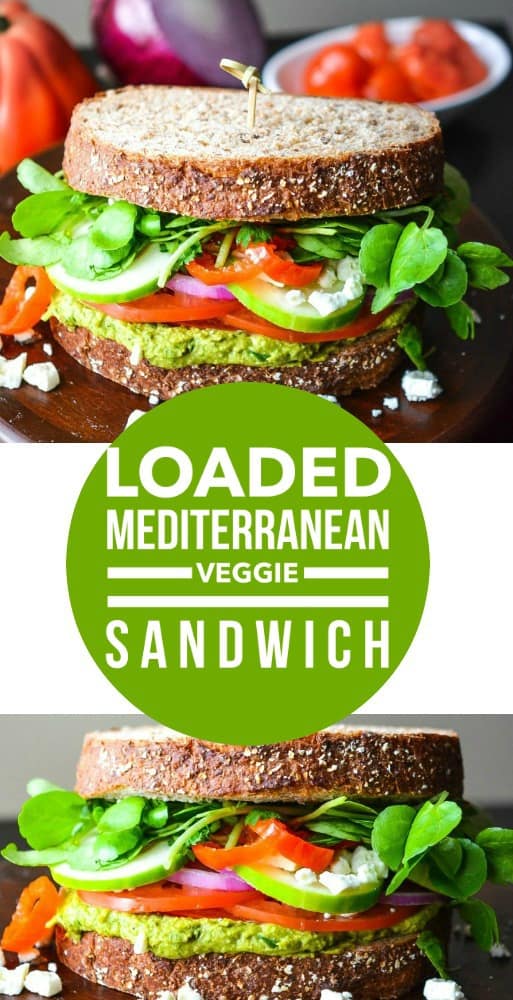 mediterranean veggie sandwich
