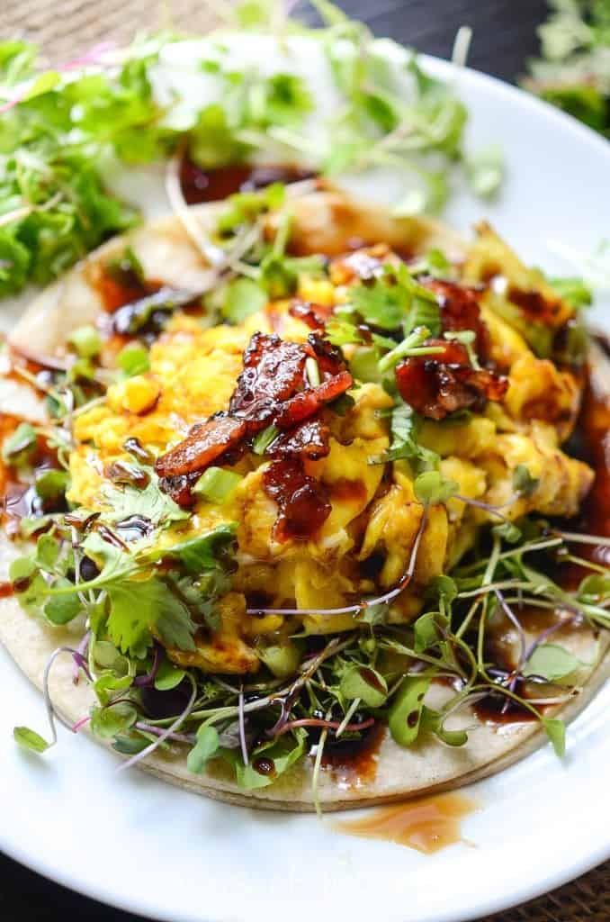 Farmers Market Breakfast Egg Tacos