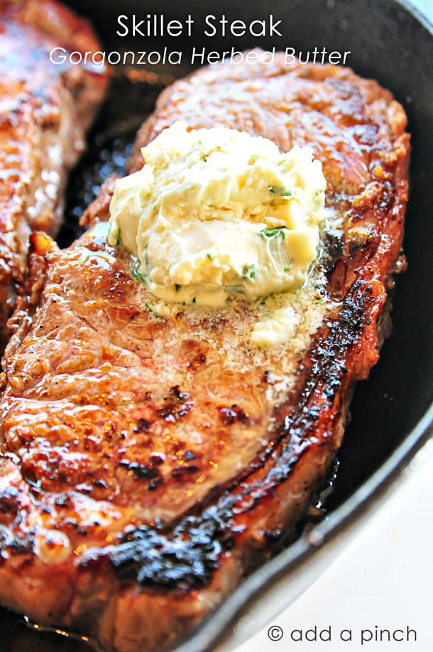 Skillet-Steak-with-Gorgonzola-Herbed-Butter-Add-a-Pinch