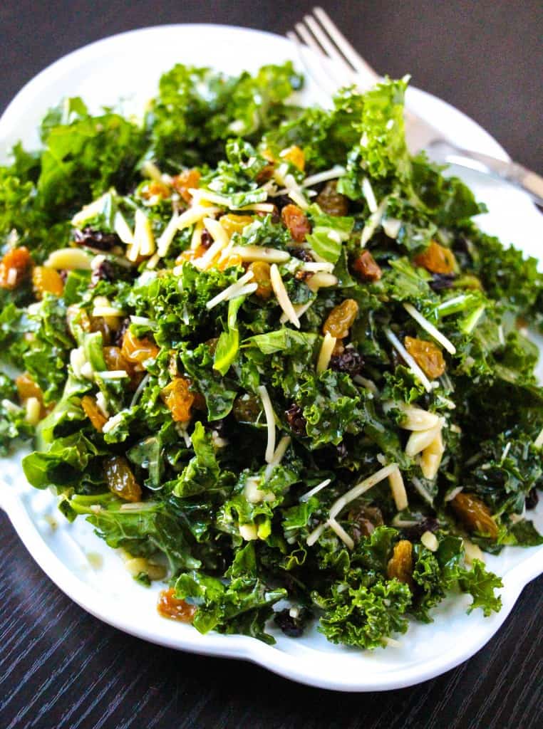 Lemon Garlic Kale Salad Layers of Happiness