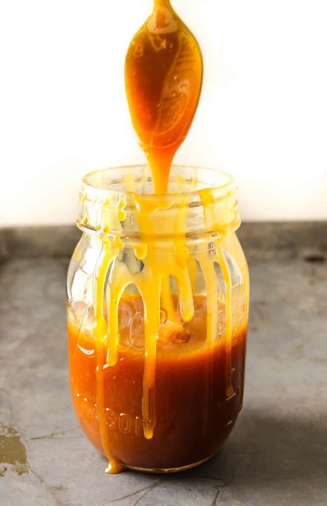 Vegan Caramel sauce in a jar