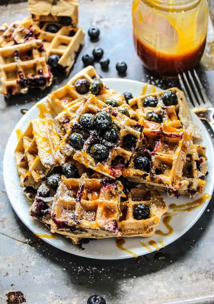 blueberry-oat-waffles