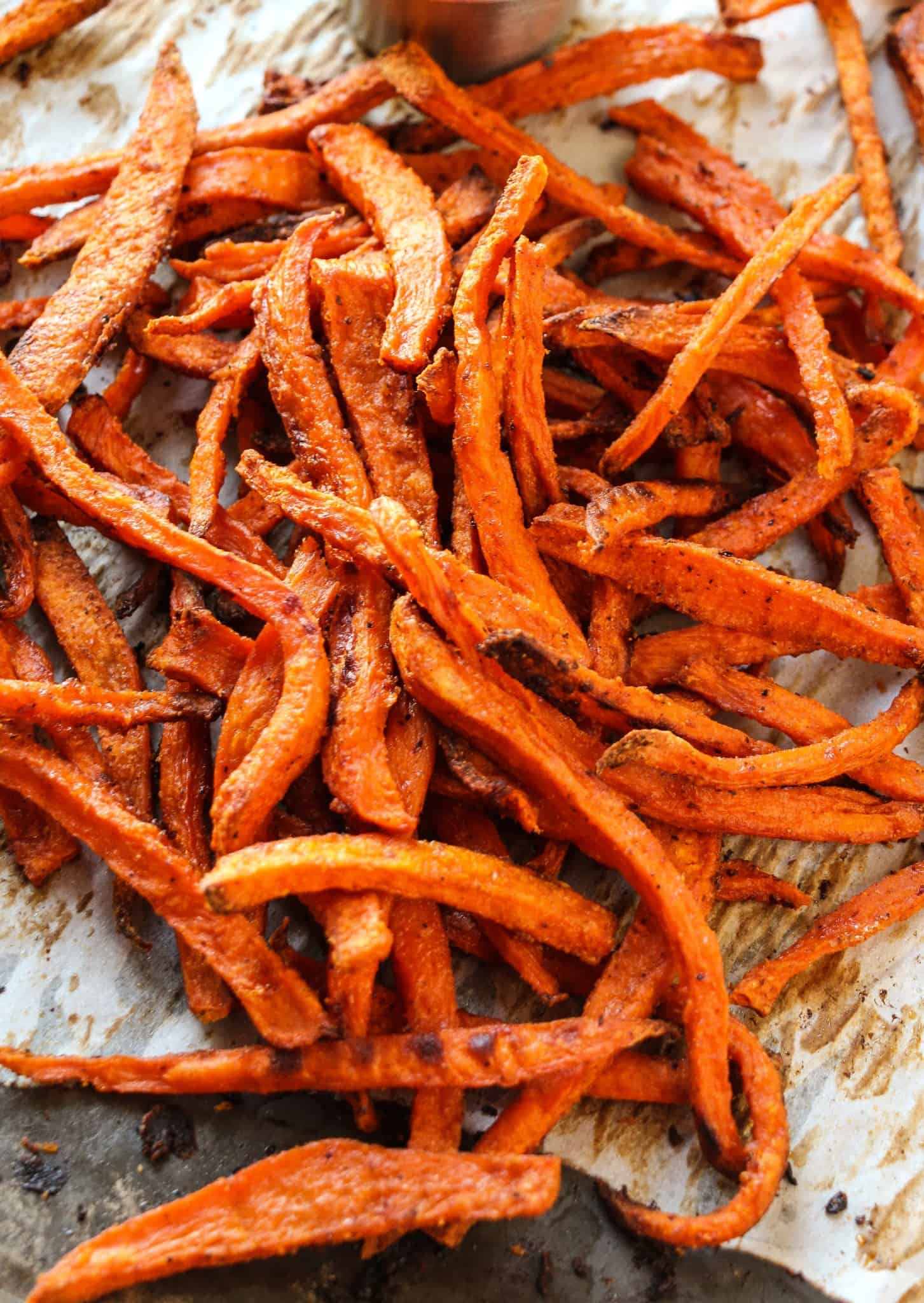 Sweet Potato Fries (Crispy Baked)