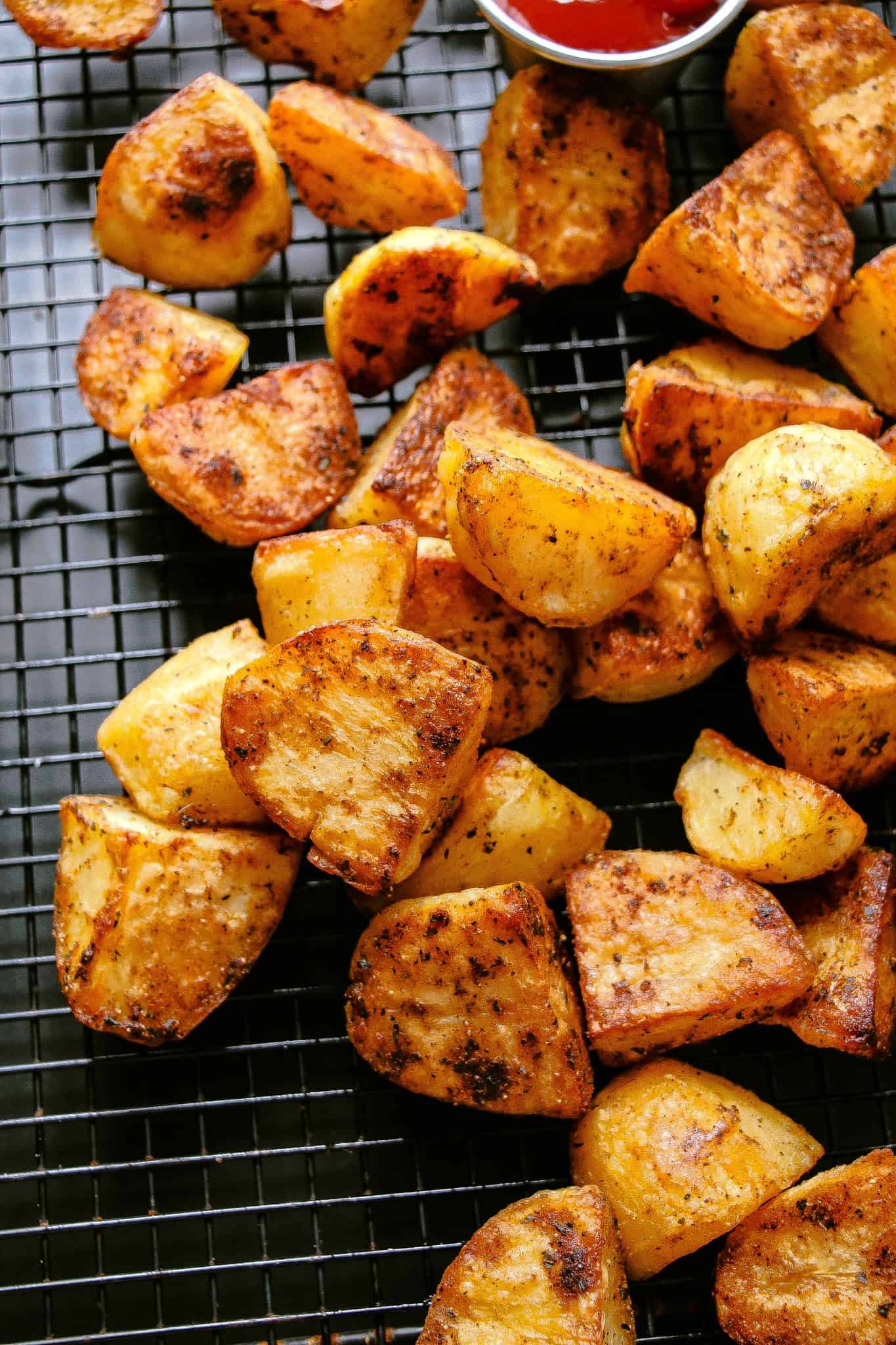 Extra Crispy Oven-Roasted Potatoes - Layers of Happiness