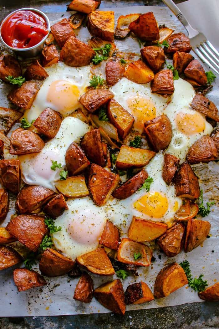 Sheet Pan Breakfast Potatoes Recipe (video) - Tatyanas Everyday Food