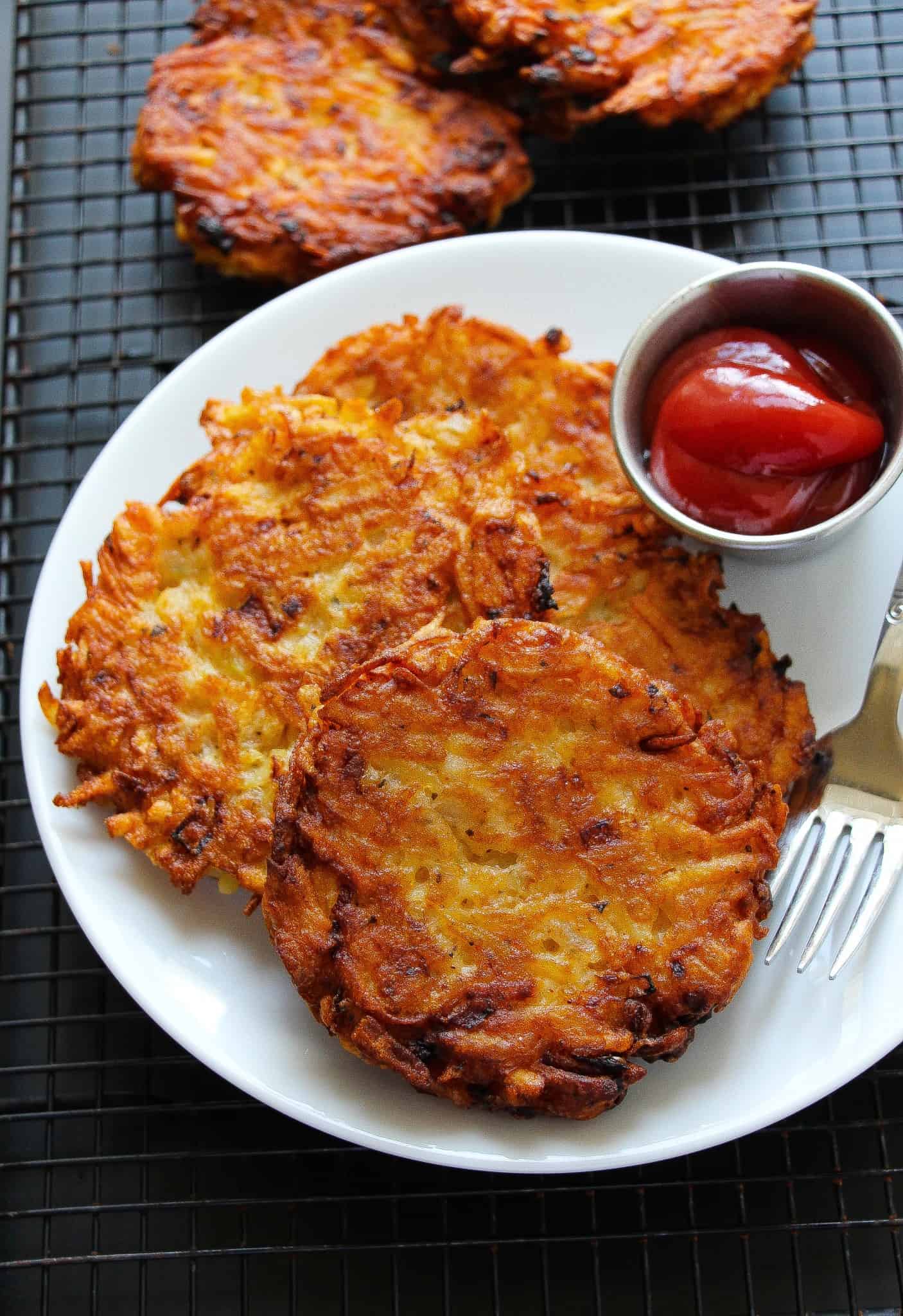 Extra Crispy Restaurant Style Hashbrown Patties - Layers of Happiness