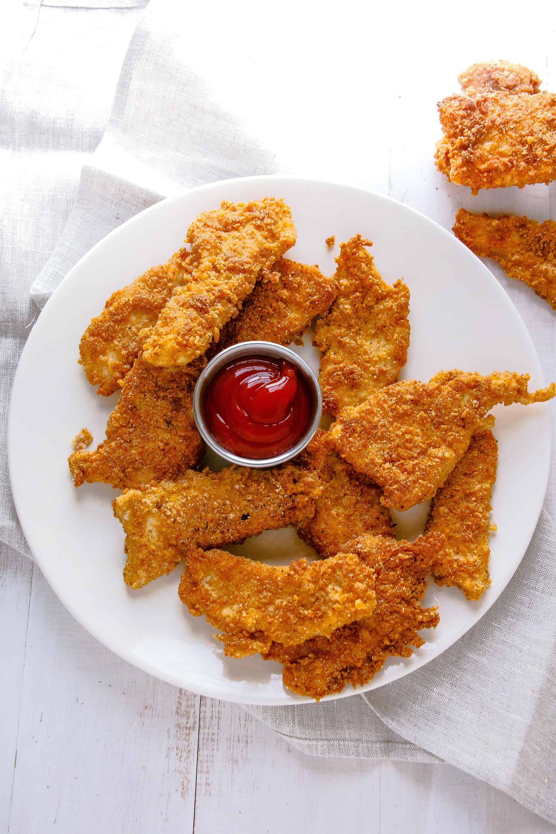 Homemade fried chicken fingers
