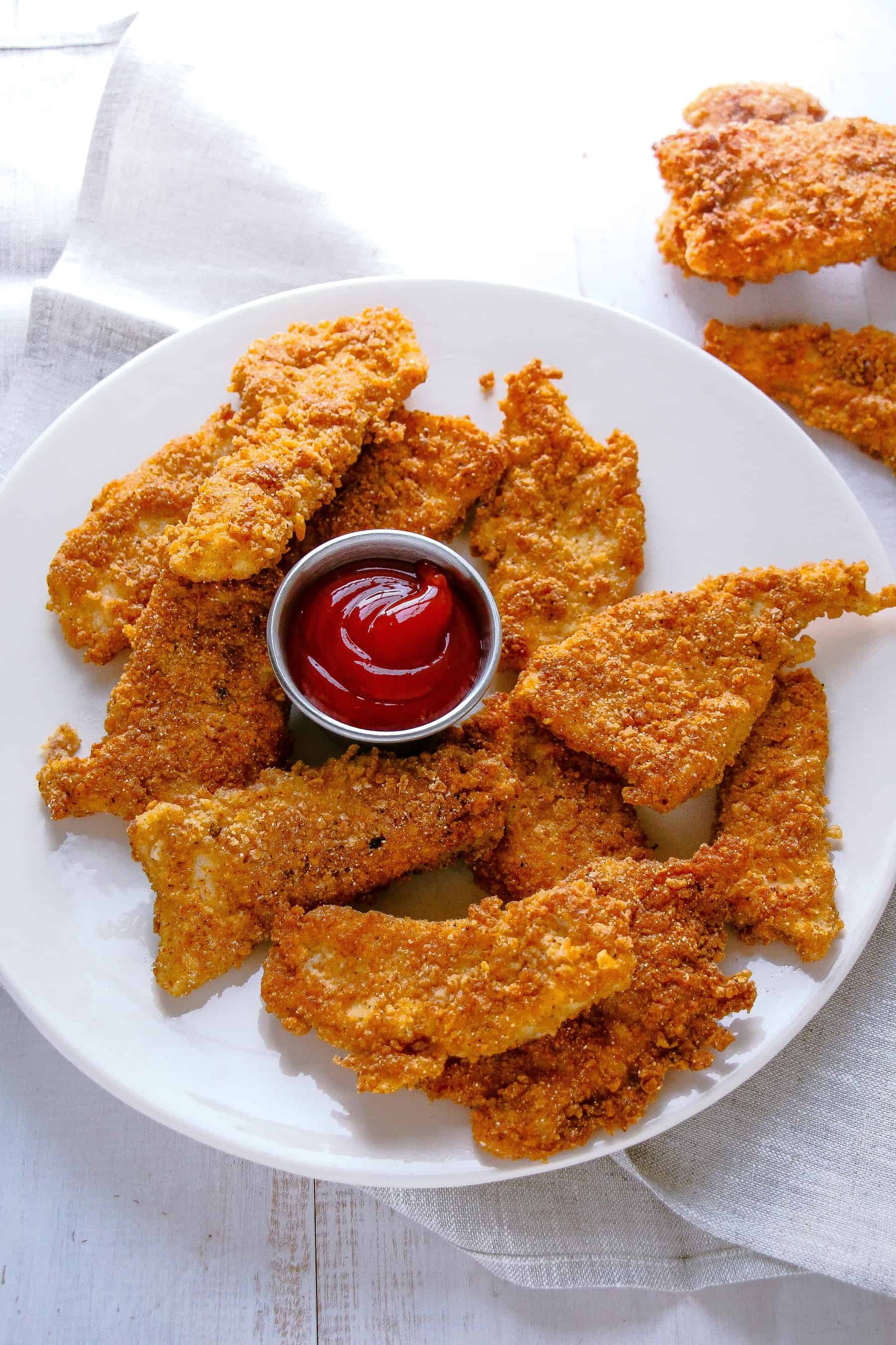 Homemade Cheddar Garlic Chicken Fingers - Layers of Happiness