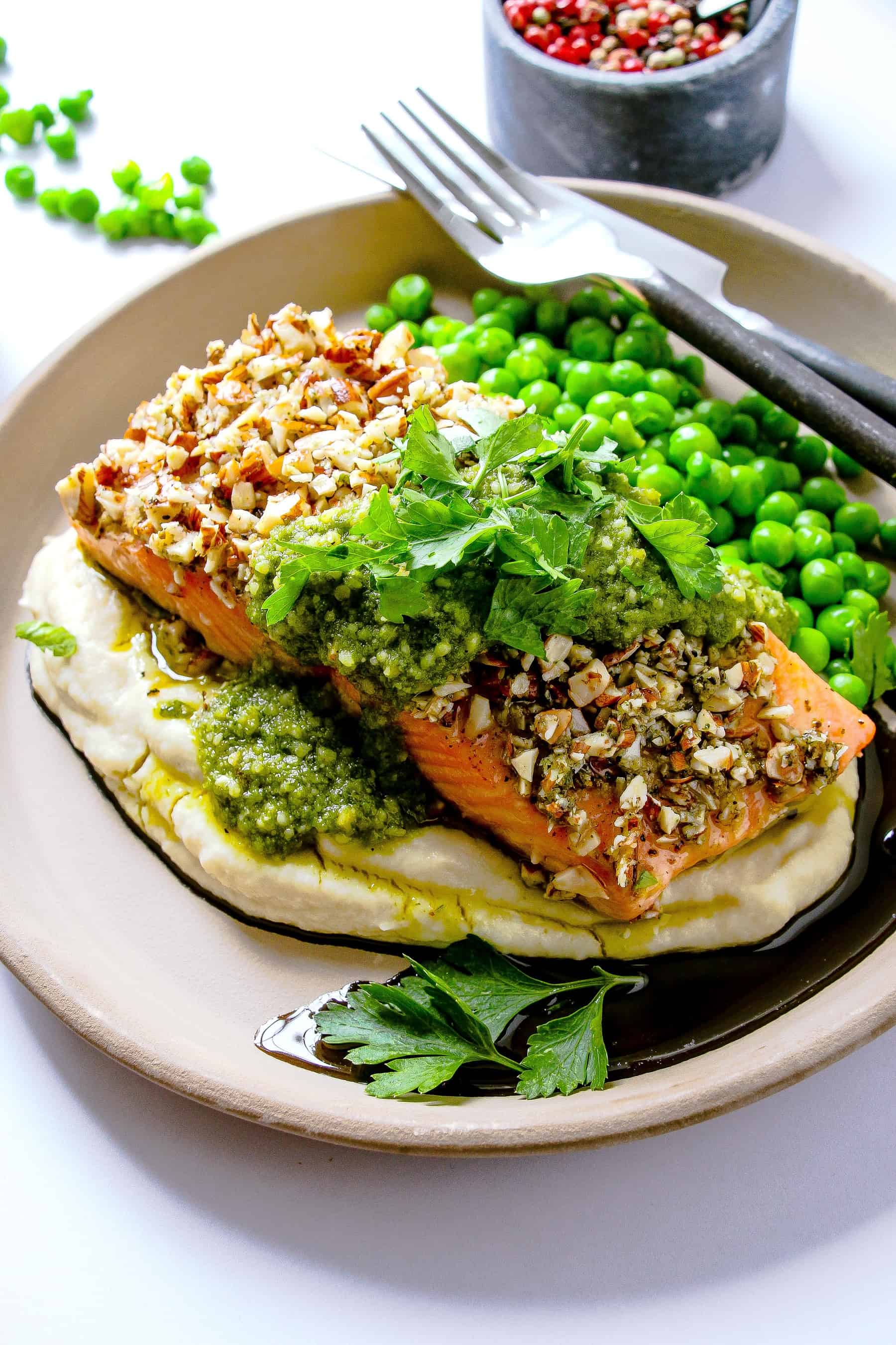 Almond Crusted Salmon Recipe (Baked) - Layers of Happiness