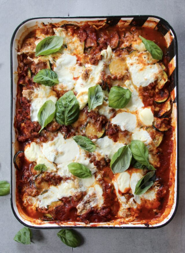 Zucchini Lasagna with Burrata