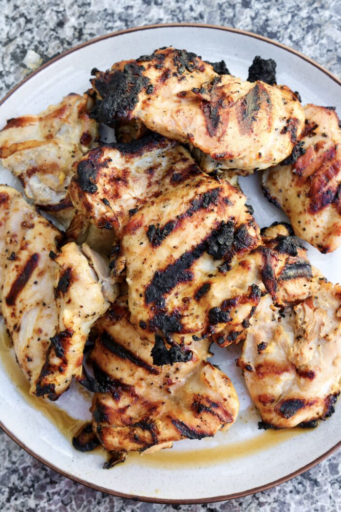 Easy Grilled Chicken Marinade on a plate