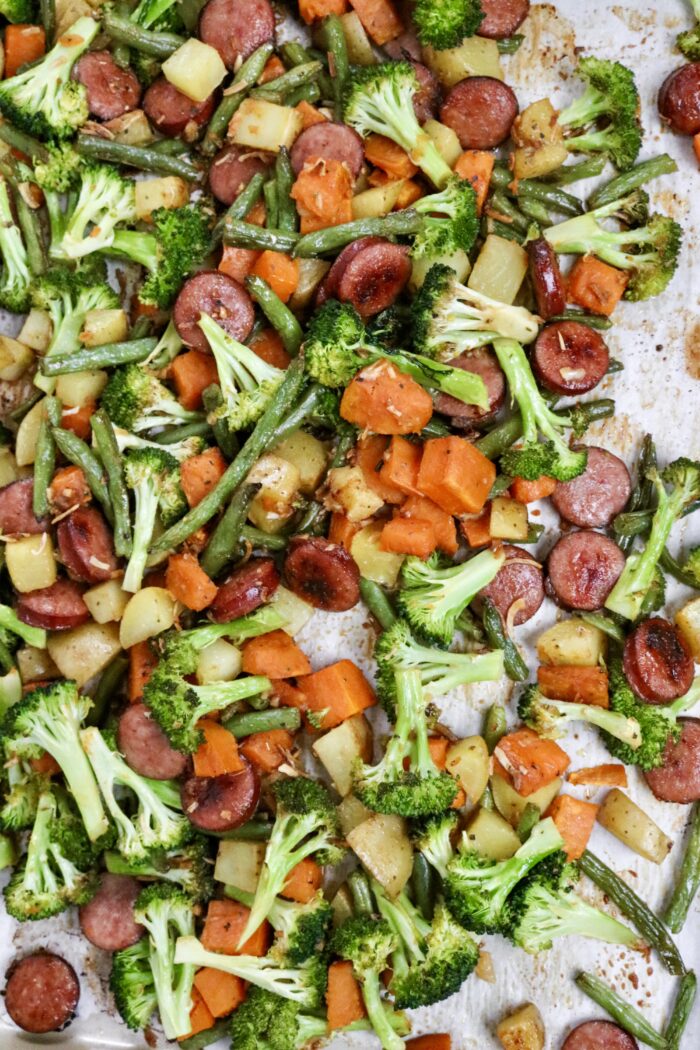 Sheet Pan Sausage and Vegetables