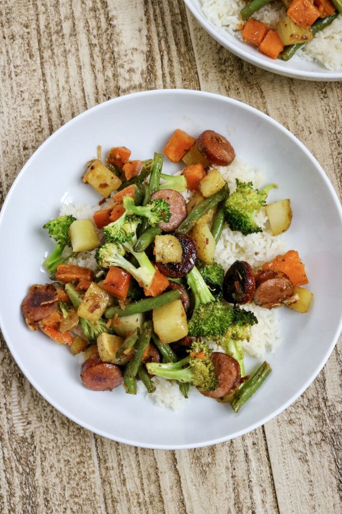 Sheet Pan Sausage and Vegetables