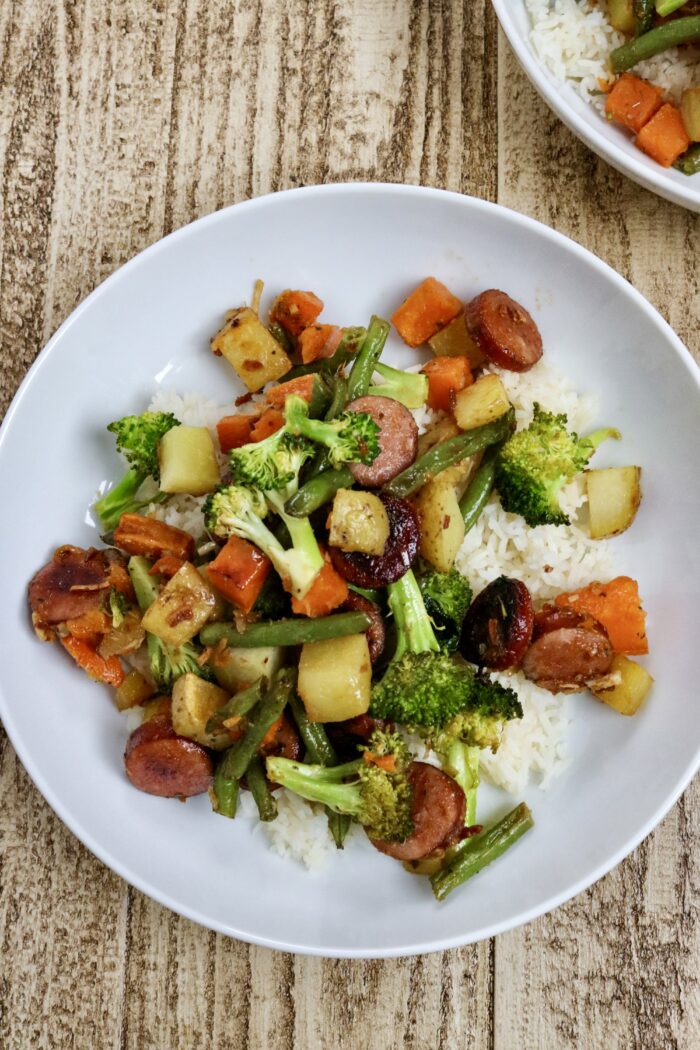 Sheet Pan Sausage and Vegetables